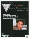 10th Annual Transgender Day of Remembrance 2 [flier] by University of Northern Iowa. Gender & Sexuality Services, UNI Proud.