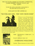 Sexuality in the Americas "Silverlake Life: A View From Here" [flier] by University of Northern Iowa. Gender & Sexuality Services, UNI Proud.