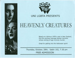 Heavenly Creatures film series [flier] by University of Northern Iowa. Gender & Sexuality Services, UNI Proud.