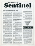 The UNI G.L.O. Sentinel, September 24, 1992 [newsletter] by University of Northern Iowa. Gender & Sexuality Services, UNI Proud.
