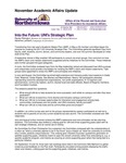 Academic Affairs Update, November 2016 by University of Northern Iowa. Office of the Provost and Executive Vice President for Academic Affairs.