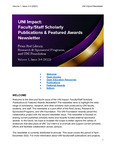 UNI Impact: Faculty/Staff Scholarly Publications and Featured Awards Newsletter, v1i3-4, 2022 by Rod Library. Research & Sponsored Programs. UNI Foundation. University of Northern Iowa.