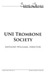 UNI Trombone Society, April 6, 2021 [program] by University of Northern Iowa. School of Music.