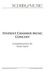 Student Chamber Music Concert, December 7, 2021 [program]