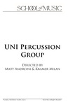UNI Percussion Group, November 18, 2021 [program]