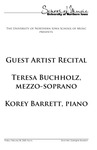 Guest Artist Recital Teresa Buchholz, mezzo-soprano, February 28, 2020 [program] by University of Northern Iowa