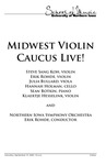 Midwest Violin Caucus Live! September 19, 2020 [program] by University of Northern Iowa