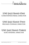 UNI Jazz Band One, Two, and Three, September 29, 2020 [program]
