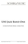 UNI Jazz Band One, November 19, 2021 [program] by University of Northern Iowa