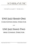 UNI Jazz Band One and UNI Jazz Band Two, October 8, 2021 [program] by University of Northern Iowa