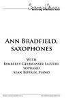 Ann Bradfield, saxophones, January 29, 2019 [program] by University of Northern Iowa