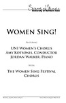 Women Sing!, April 9, 2019 [program] by University of Northern Iowa