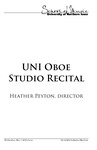 UNI Oboe Studio Recital, May 1, 2019 [program]