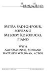 Mitra Sadeghpour, soprano and Melody Kosobucki, piano, March 11, 2019 [program] by University of Northern Iowa
