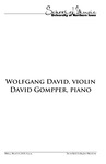 Wolfgang David, violin and David Gompper, piano, March 8, 2019 [program] by University of Northern Iowa