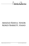 Arnold Rawls, tenor and Korey Barrett, piano, November 5, 2019 [program] by University of Northern Iowa