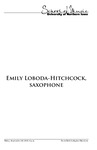 Emily Loboda-Hitchcock, saxophone, September 20, 2019 [program] by University of Northern Iowa