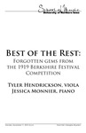 Best of the Rest: Forgotten gems from the 1919 Berkshire Festival Competition, November 11, 2019 [program] by University of Northern Iowa