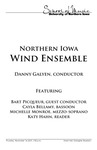 Northern Iowa Wind Ensemble, November 14, 2019 [program] by University of Northern Iowa