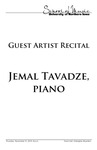 Guest Artist Recital: Jemal Tavadze, piano, November 21, 2019 [program] by University of Northern Iowa