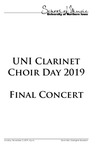 UNI Clarinet Choir Day 2019 Final Concert, November 3, 2019 [program] by University of Northern Iowa