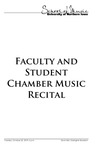 Faculty and Student Chamber Music Recital, October 22, 2019 [program] by University of Northern Iowa