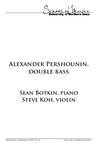 Alexander Pershounin, double bass, December 4, 2019 [program]