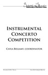 Instrumental Concerto Competition, November 6, 2018 [program]