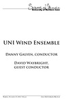 UNI Wind Ensemble, November 15, 2019 [program] by University of Northern Iowa