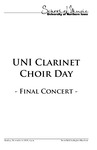 UNI Clarinet Choir Day Final Concert, November 04, 2018 [program]