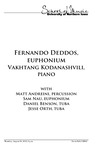 Fernando Deddos, euphonium and Vakhtang Kodanaashvili, piano, August 30, 2018 [program]