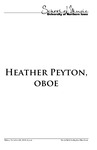 Heather Peyton, oboe, October 26, 2018 [program]