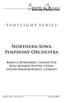 Northern Iowa Symphony Orchestra, March 1, 2018 [program]