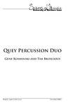 Quey Percussion Duo, April 12, 2018 [program] by University of Northern Iowa