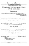 University of Northern Iowa Wind Ensemble, May 2018 [program] by University of Northern Iowa