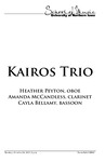 Kairos Trio, October 24, 2017 [program] by University of Northern Iowa