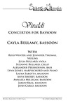 Vivaldi: Concertos for Bassoon, September 11, 2017 [program] by University of Northern Iowa