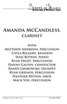 Amanda McCandless, clarinet, October 3, 2017 [program]