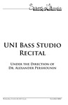 UNI Bass Studio Recital, October 25, 2017 [program] by University of Northern Iowa