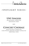 UNI Singers and Concert Chorale, November 2, 2017 [program] by University of Northern Iowa