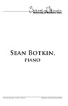 Sean Botkin, piano, January 31, 2017 [program]