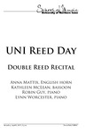 UNI Reed Day: Double Reed Recital, April 8, 2017 [program] by University of Northern Iowa