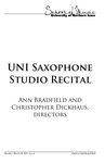 UNI Saxophone Studio Recital, March 28, 2017 [program]