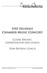 UNI Student Chamber Music Concert, April 12, 2017 [program] by University of Northern Iowa