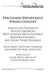 Percussion Department Spring Concert, April 18, 2017 [program] by University of Northern Iowa