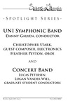 UNI Symphonic Band and Concert Band, April 4, 2017 [program]