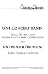 UNI Concert Band and UNI Winter Drumline, February 27, 2017 [program] by University of Northern Iowa