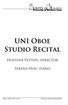 UNI Oboe Studio Recital, April 14, 2017 [program] by University of Northern Iowa