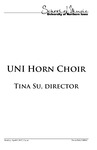 UNI Horn Choir, April 9, 2017 [program] by University of Northern Iowa