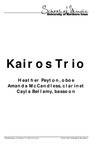 Kairos Trio, October 19 2016 [program]